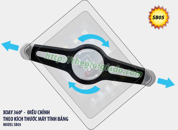 GI&Aacute; ĐỠ M&Aacute;Y T&Iacute;NH BẢNG TR&Ecirc;N &Ocirc;T&Ocirc;- Model: SB05