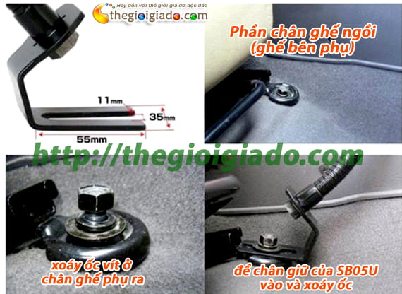 GI&Aacute; ĐỠ M&Aacute;Y T&Iacute;NH BẢNG TR&Ecirc;N &Ocirc;T&Ocirc;- Model: SB05U 