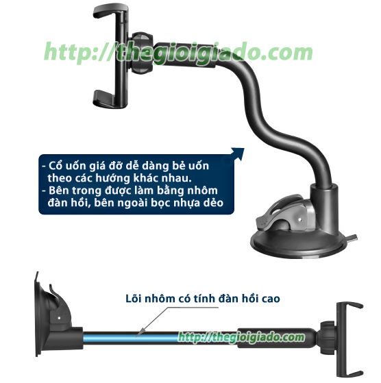 Gi&aacute; đỡ m&aacute;y t&iacute;nh bảng ki&ecirc;m gi&aacute; đỡ điện thoại tr&ecirc;n xe hơi