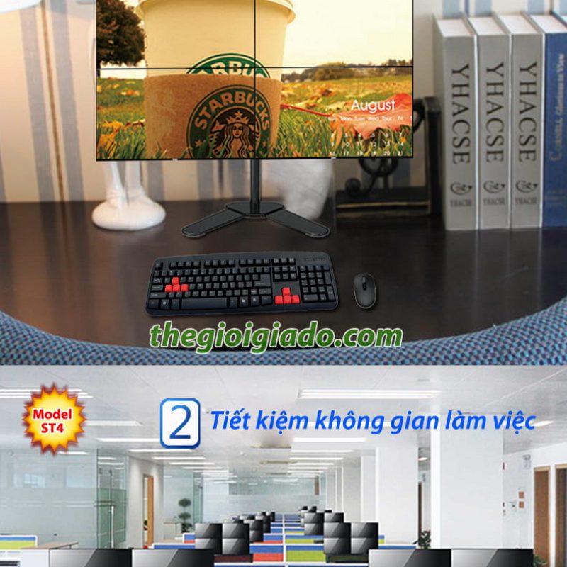 Gi&aacute; đỡ 4 m&agrave;n h&igrave;nh LCD model ST4