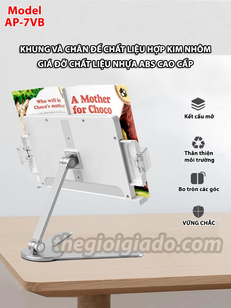 Giá đỡ đọc sách kiêm giá đỡ ipad và điện thoại