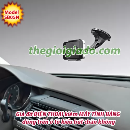 Giá đỡ ĐIỆN THOẠI kiêm MÁY TÍNH BẢNG dùng trên xe hơi Model SB05N